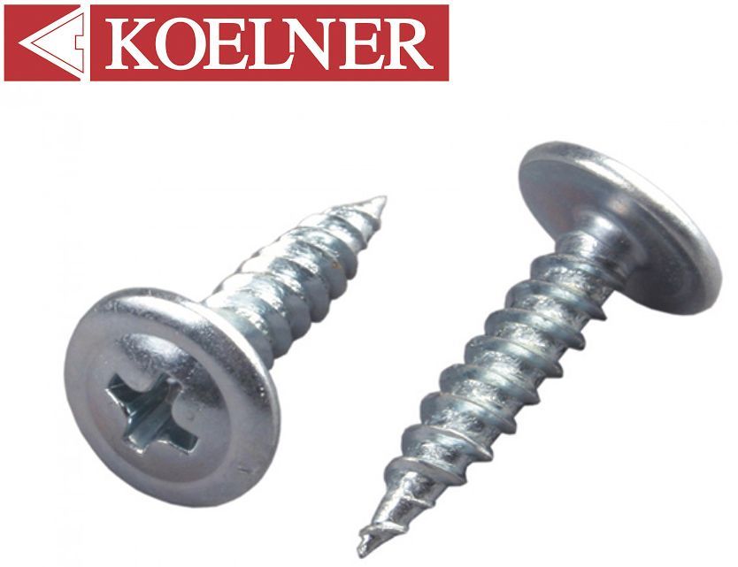 Саморез KOELNER Фасовка (100шт) Клоп с Пресшайбой Свело  4,2*13мм РП