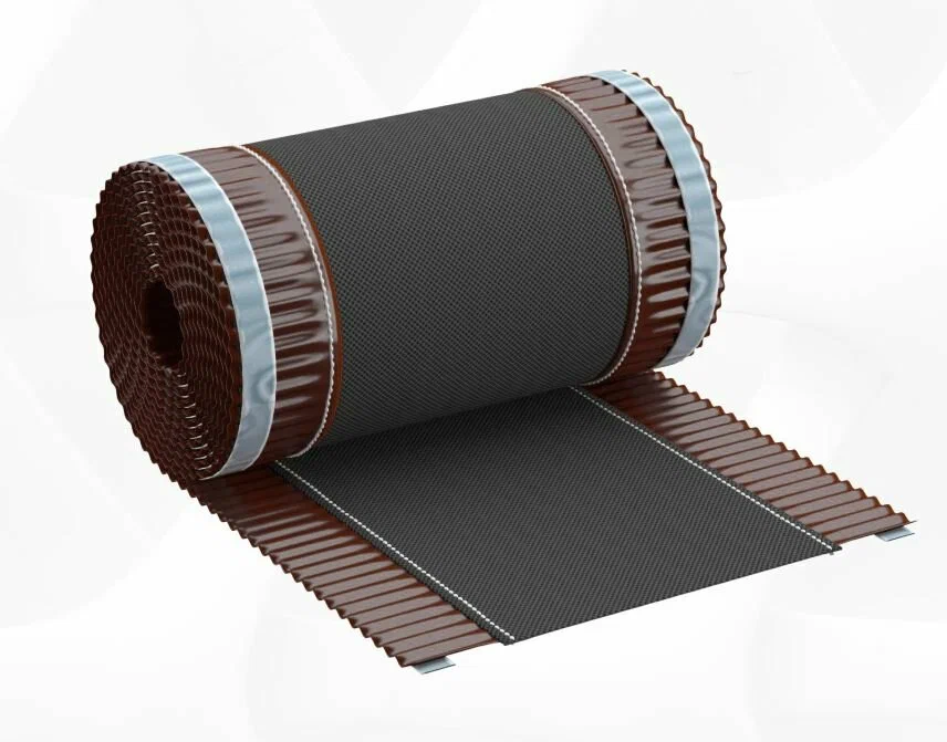 Лента Коньковая 240мм*5м тёмно-коричневая Vented Roof Ridge  РП